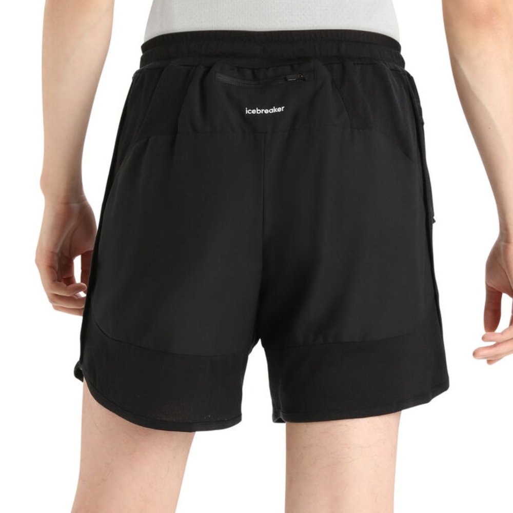 NWT! Icebreaker Men's ZoneKnit™ Merino 5.5'' Shorts Black‎  / Medium - Picture 2 of 8